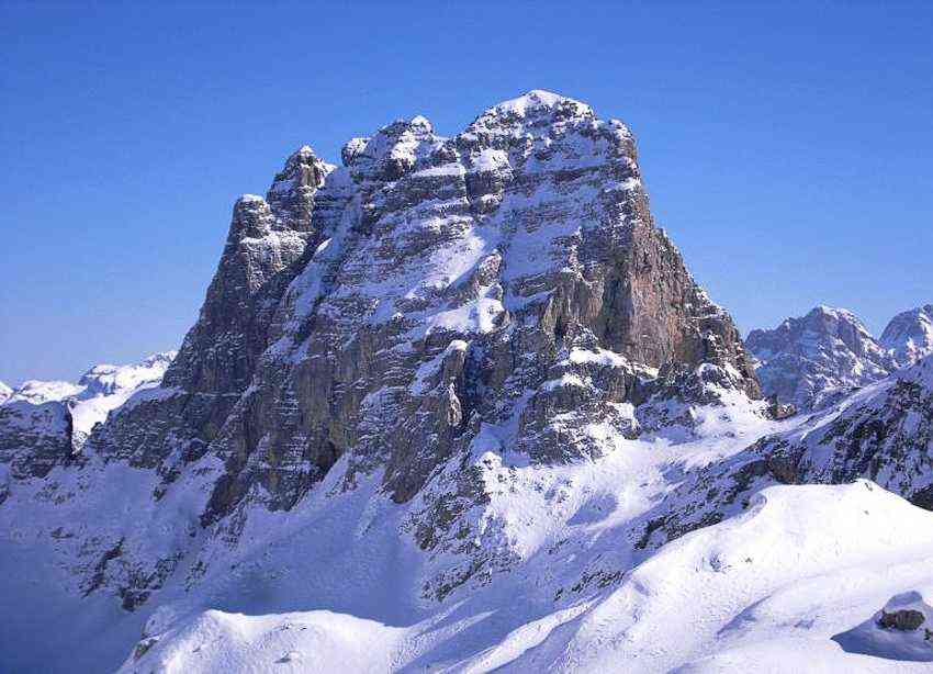 Snow in Albania lies only high in the mountains