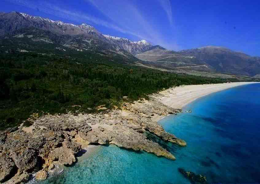 Walking along the southern coast of Albania