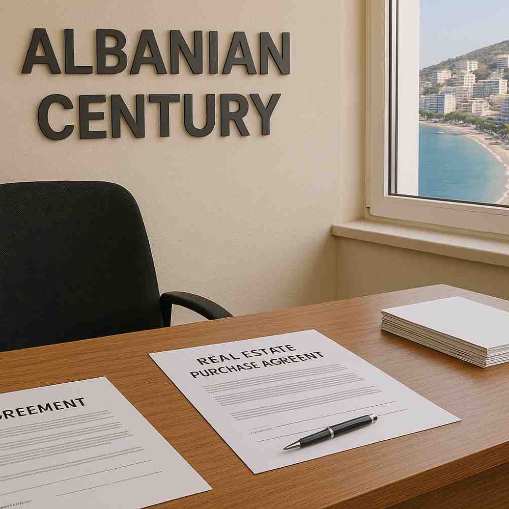 Signing of the Albanian Century Treaty new Albanian real estate agency Albanian century